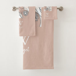 ミニマル抽象芸術ボホコージーデコール バスタオルセット