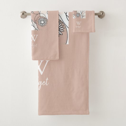 ミニマル抽象芸術ボホコージーデコール バスタオルセット (インサイチュ)