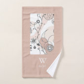 ミニマル抽象芸術ボホコージーデコール バスタオルセット (ハンドタオル)