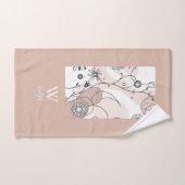 ミニマル抽象芸術ボホコージーデコール バスタオルセット (ハンドタオル)