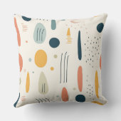 ミニマル抽象芸術ボーホスタイル装飾用クッション クッション (裏面)