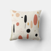 ミニマル抽象芸術ボーホパターン クッション (裏面)