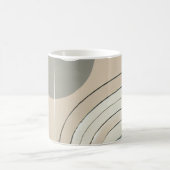 ミニマル抽象芸術マグ コーヒーマグカップ (中央)