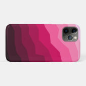 ミニマル抽象芸術マゼンタ赤グラデーション線 Case-Mate iPhoneケース (裏面(横))