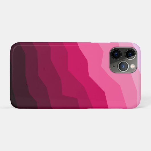 ミニマル抽象芸術マゼンタ赤グラデーション線 Case-Mate iPhoneケース (裏面(横))