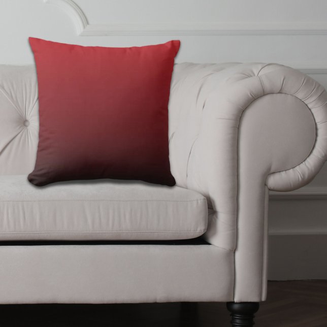 ミニマル抽象芸術マルサラ赤ブルゴーニュのマルーン アウトドアクッション (minimalist abstract marsala red burgundy maroon outdoor pillow)