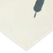 ミニマル抽象芸術レイクチュビーホワイトキャトカヌー テーブルクロス (アングル)