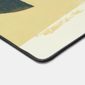 ミニマル抽象芸術レイクチュビーホワイトキャトカヌー デスクマット (コーナー)