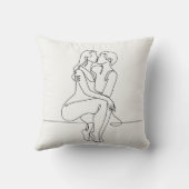 ミニマル抽象芸術レズキス クッション (裏面)