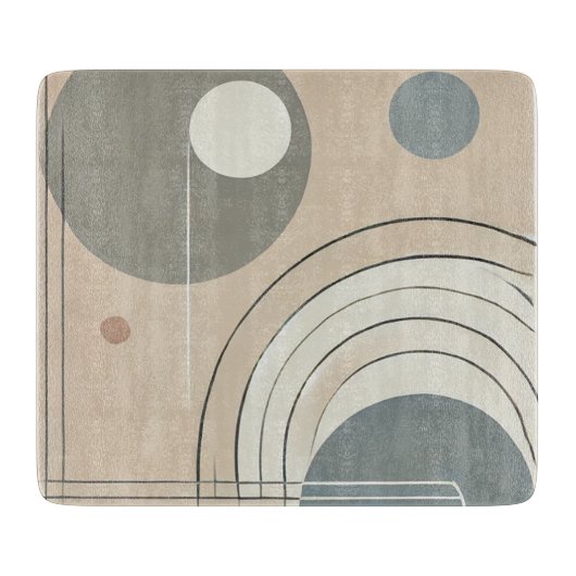 ミニマル抽象芸術切削ボード カッティングボード (正面)