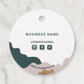 ミニマル抽象芸術包装ビジネスつるラベル フェイバータグ (裏面)