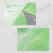 ミニマル抽象芸術名刺デザイン 名刺 (正面/裏面)