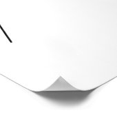 ミニマル抽象芸術女性の顔ラインアート ポスター (角)