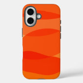 ミニマル抽象芸術幾何学模様(オレンジ) Case-Mate iPhoneケース (裏面)