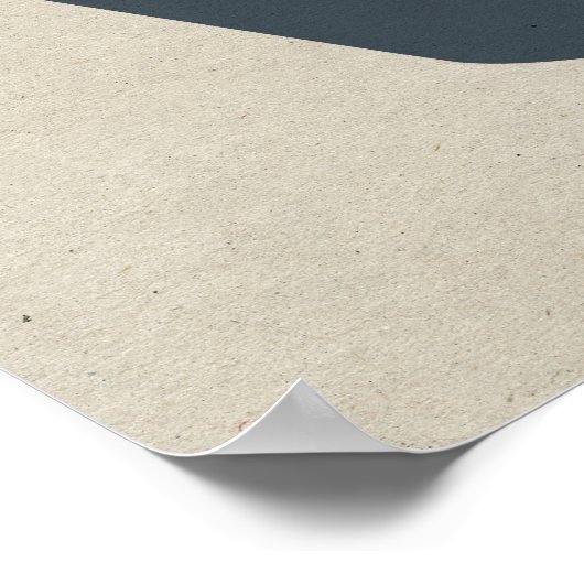 ミニマル抽象芸術幾何学灰色ニュートラルシェイプ ポスター (角)