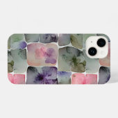 ミニマル抽象芸術幾何学的パターン54 iPhoneケース (裏面横)