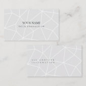 ミニマル抽象芸術幾何学的ブルースカイモダンプロ 名刺 (正面/裏面)