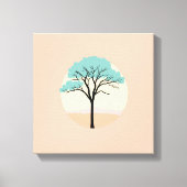 ミニマル抽象芸術植物植フェイク物 キャンバスプリント (正面)