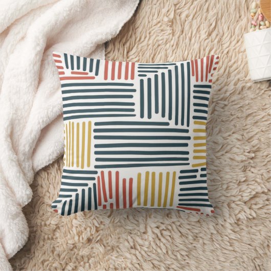 ミニマル抽象芸術線型枕クッション クッション (ブランケット)