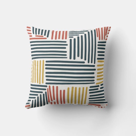 ミニマル抽象芸術線型枕クッション クッション (裏面)
