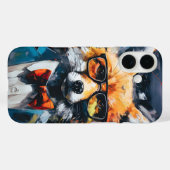 ミニマル抽象芸術適合キツネ Case-Mate iPhoneケース (裏面 (横))