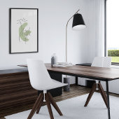 ミニマル抽象芸術顔ポートレートラインアートスケッチ ポスター