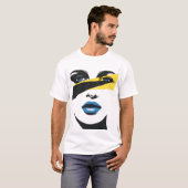 ミニマル抽象芸術顔Tシャツ Tシャツ (正面フル)