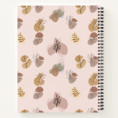 ミニマル抽象芸術 パターン(の模様が)ある ノートブック (裏面)