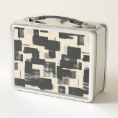 ミニマル抽象芸術 メタルランチボックス (裏面)