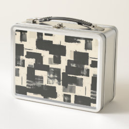 ミニマル抽象芸術 メタルランチボックス