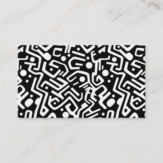 ミニマル抽象芸術 名刺 (正面)