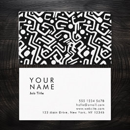 ミニマル抽象芸術 名刺