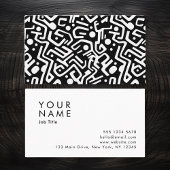 ミニマル抽象芸術 名刺