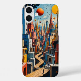 ミニマル抽象芸術 iPhone 16 PLUSケース