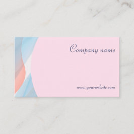 ミニマル抽象芸術QRコードパステルビジネスカード 名刺