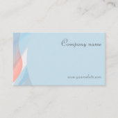 ミニマル抽象芸術QRコードパステルビジネスカード 名刺 (正面)