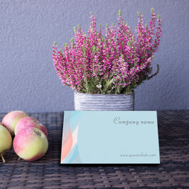 ミニマル抽象芸術QRコードパステルビジネスカード 名刺