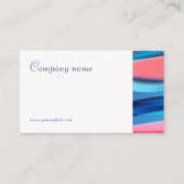 ミニマル抽象芸術QRコード名刺 名刺 (正面)