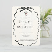 ミニマル招待状 2025 招待状 (スタンド正面)