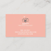 ミニマル撮シンプル影エレガント文字 名刺 (裏面)