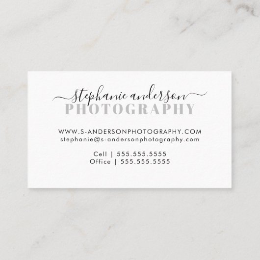 ミニマル撮影  名刺 (裏面)