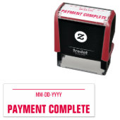 「ミニマル支払い完了」スタンプ セルフインキングスタンプ (インサイチュ)