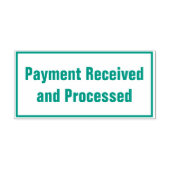 「ミニマル支払の受領および処理」 セルフインキングスタンプ (デザイン)