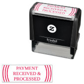 「ミニマル支払の受領および処理」 セルフインキングスタンプ (インサイチュ)