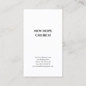 ミニマル教会 | 牧師と省ブラック 名刺 (裏面)