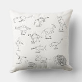 ミニマル教育恐竜Dinoキッズ クッション (裏面)