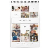 ミニマル数々の主義フォトコラージュ家族の思い出 カレンダー (カバー)