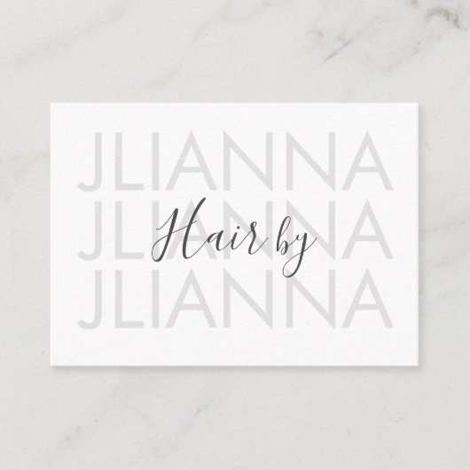 ミニマル文字はっきりしたメイクサロン爪、 ネイルまつげ 名刺 (正面)