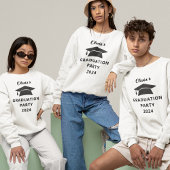 ミニマル文字キャップネーム卒業パーティー Tシャツ