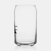 ミニマル文字Aモノグラムと名前をカスタムする ガラス缶 (左)